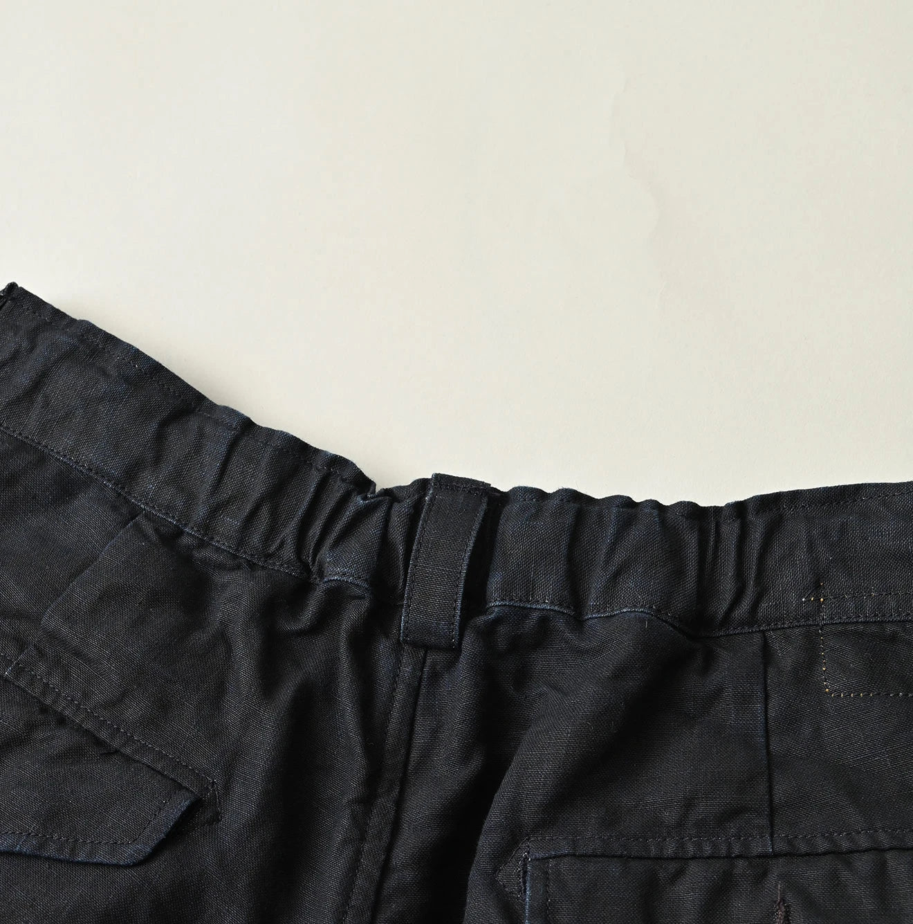45R Indigo Linen 908 Pegtop Shorts - Image 19