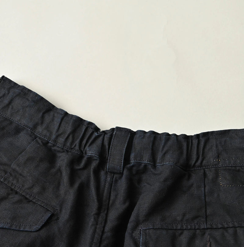 45R Indigo Linen 908 Pegtop Shorts - Image 19
