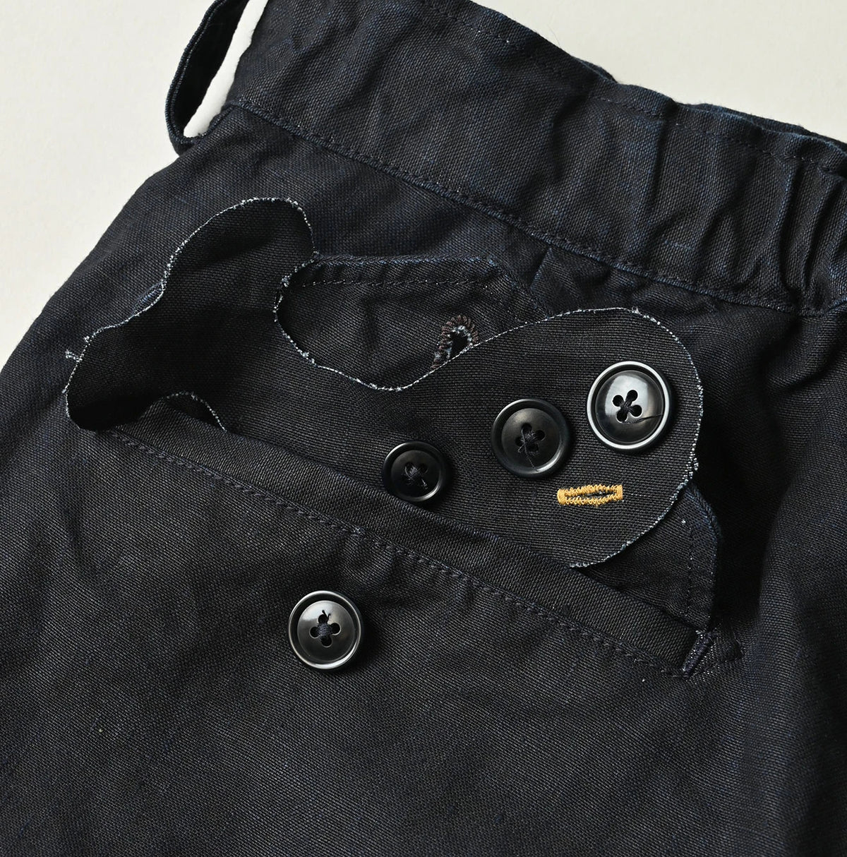 45R Indigo Linen 908 Pegtop Shorts