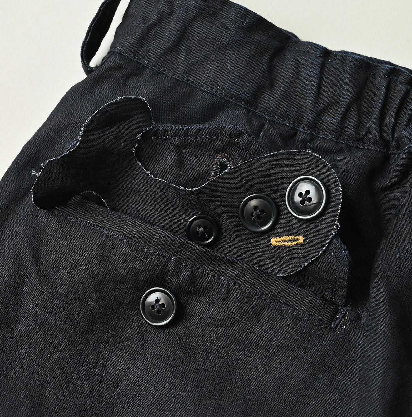 45R Indigo Linen 908 Pegtop Shorts