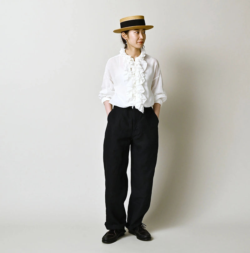 45R Indigo Linen 908 Easy Work Pants - Image 2