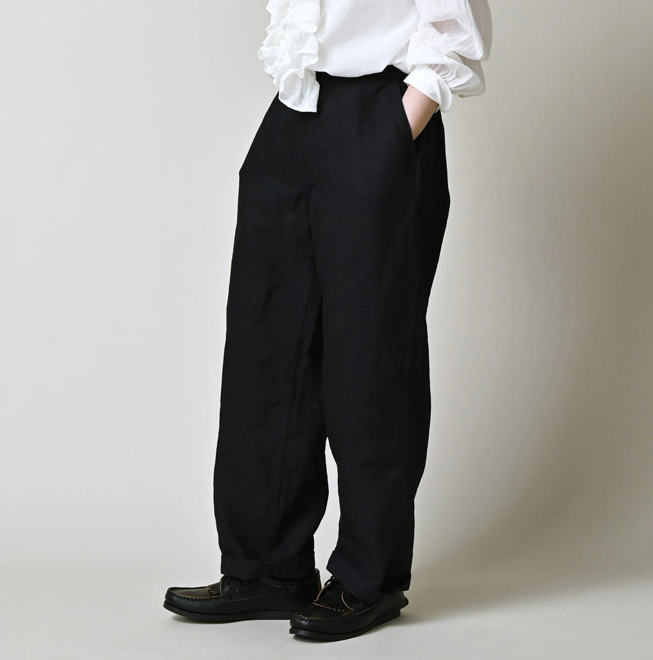 45R Indigo Linen 908 Easy Work Pants - Image 5