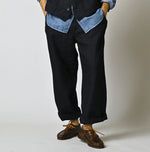 45R Indigo Linen 908 Easy Work Pants