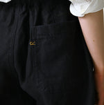 45R Indigo Linen 908 Easy Work Pants