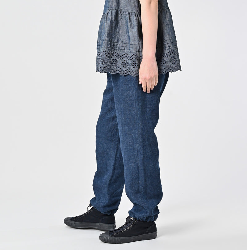 45R Indigo Linen 908 Nimes Pants - Image 5