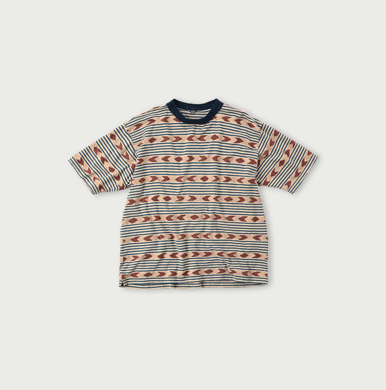 Jacquard Stripe 908 Ocean T-shirt