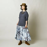 45R Linen Super Gauze Ocean T-shirt