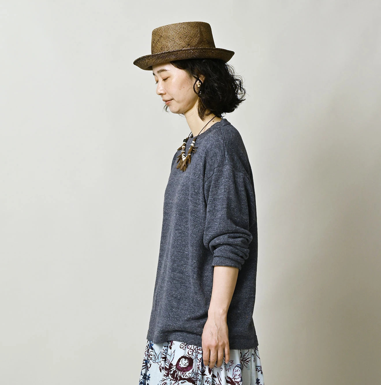45R Linen Super Gauze Ocean T-shirt - Image 10