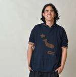 45R Indigo Pocoppiie Jacquard 908 T-shirt