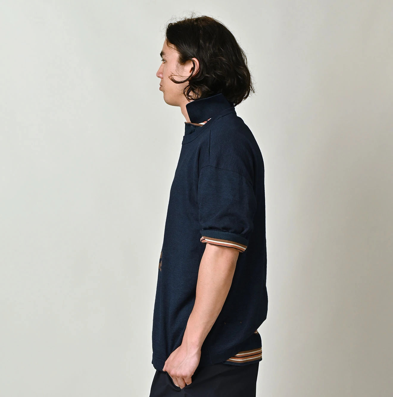 45R Indigo Pocoppiie Jacquard 908 T-shirt - Image 8
