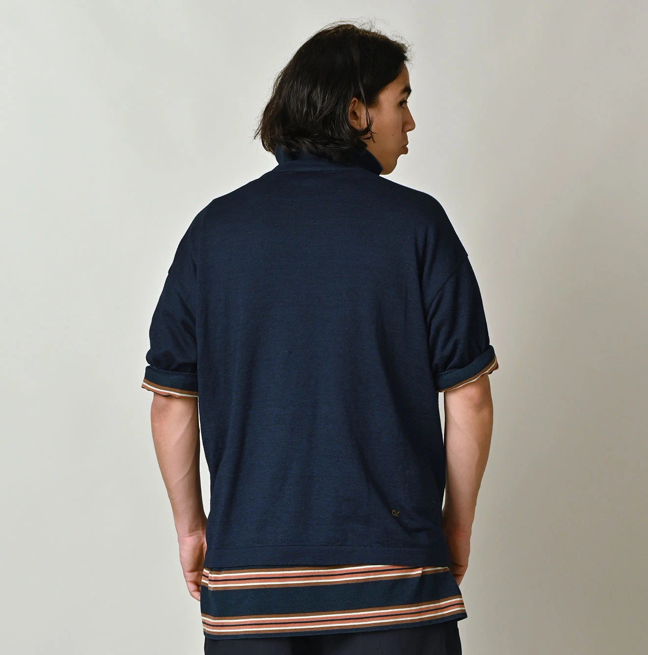 45R Indigo Pocoppiie Jacquard 908 T-shirt - Image 9