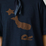 45R Indigo Pocoppiie Jacquard 908 T-shirt