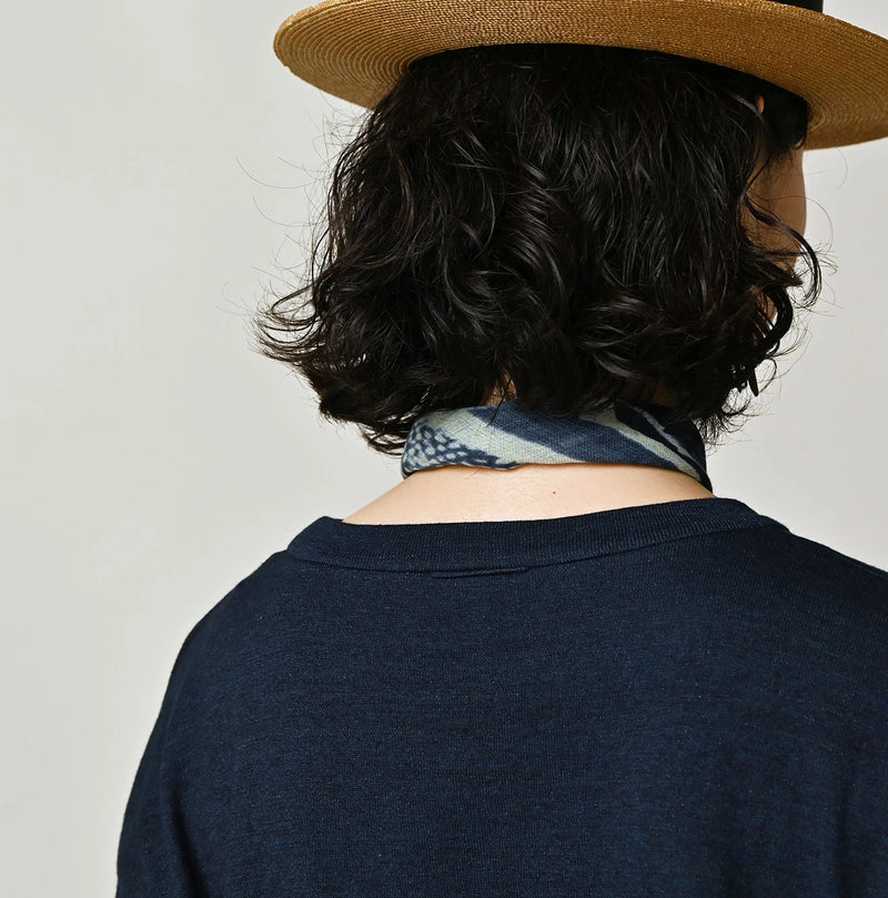 45R Indigo Pocoppiie Jacquard 908 T-shirt - Image 13