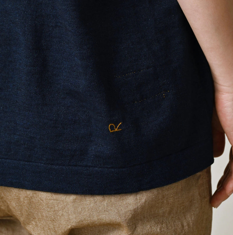 45R Indigo Pocoppiie Jacquard 908 T-shirt - Image 14