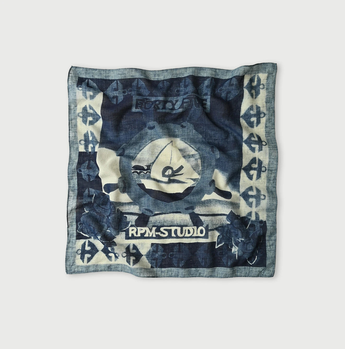 45R Indigo Gauze Summer Cruise Bandana - Image 1