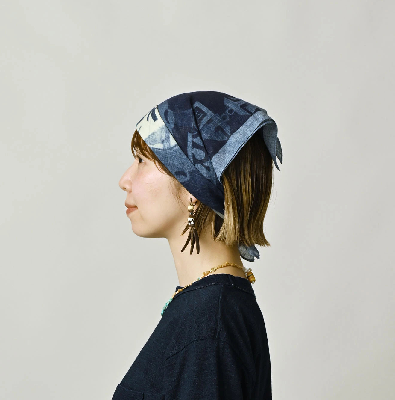 45R Indigo Gauze Summer Cruise Bandana - Image 3