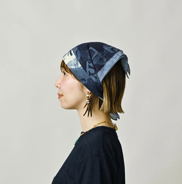 45R Indigo Gauze Summer Cruise Bandana