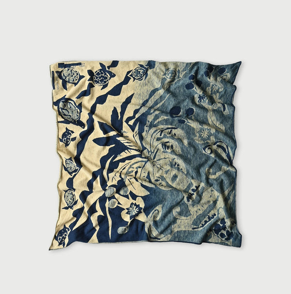 45R Indigo Tenjiku Lei Lei Bandana
