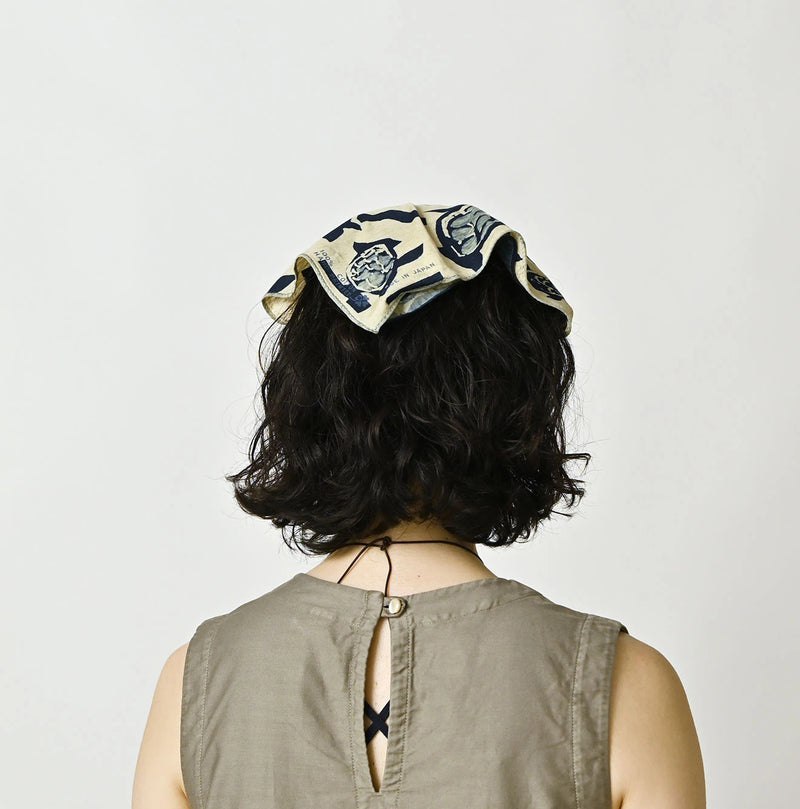 45R Indigo Tenjiku Lei Lei Bandana - Image 4