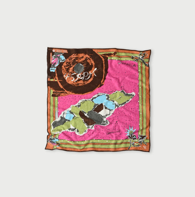 45R Tenjiku Jamaica Map Bandana