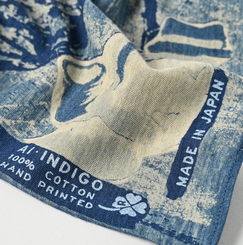 45R Indigo Tenjiku Jamaica Map Bandana