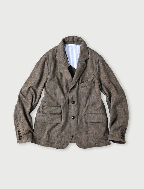Indigo Herringbone Tweed 908 Notting Hill Jacket