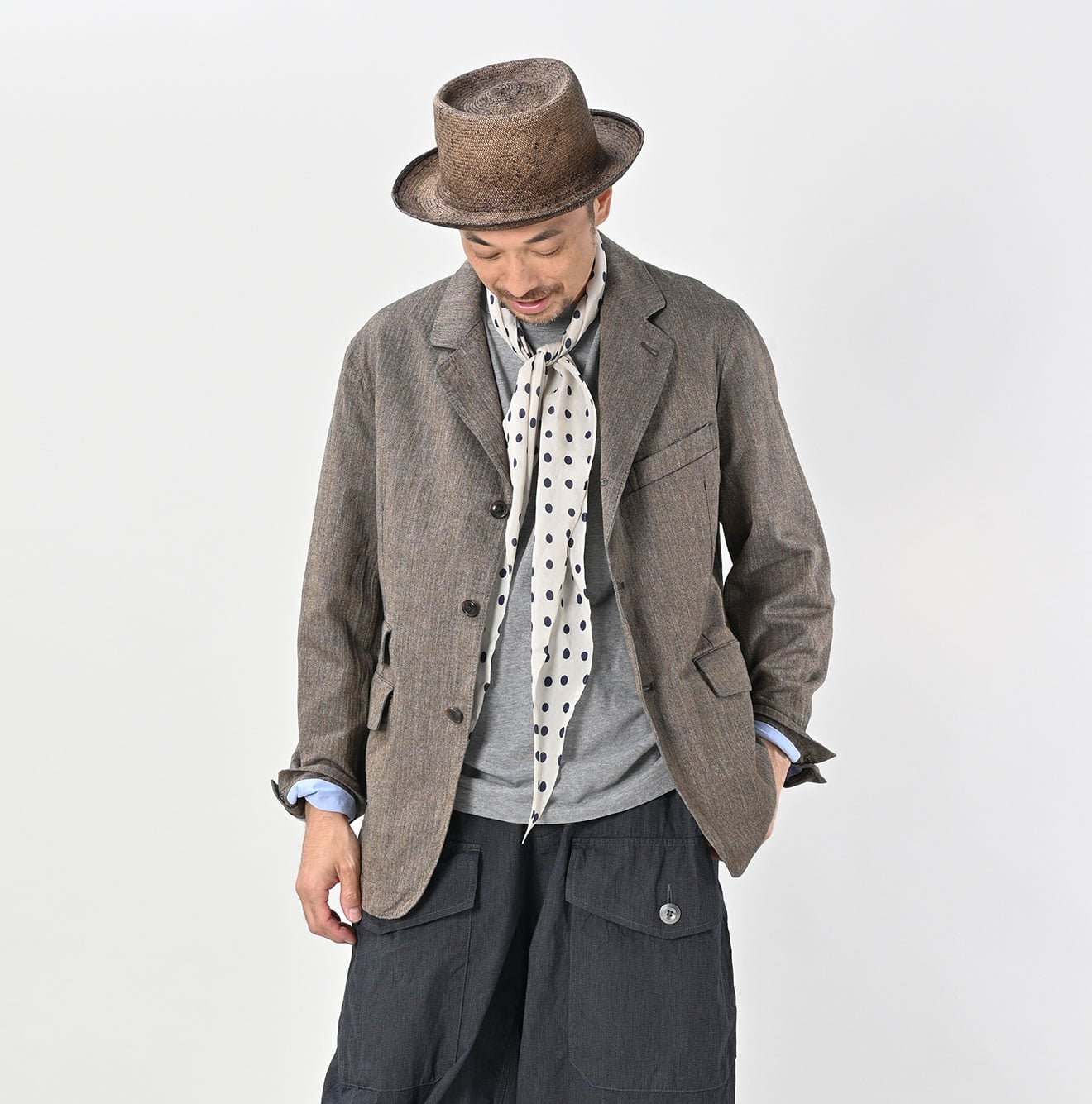 美品 CITY SHOP HERRINGBONE TWEED JACKET M CITY SHOP HERRINGBONE TWEED JACKET