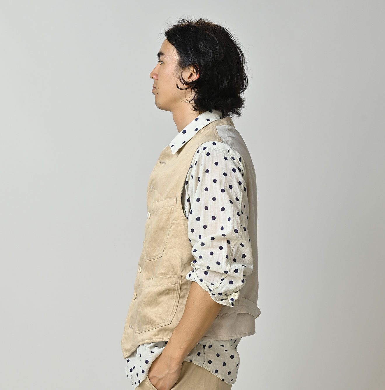 Linen Sateen 908 Vest - Image 8
