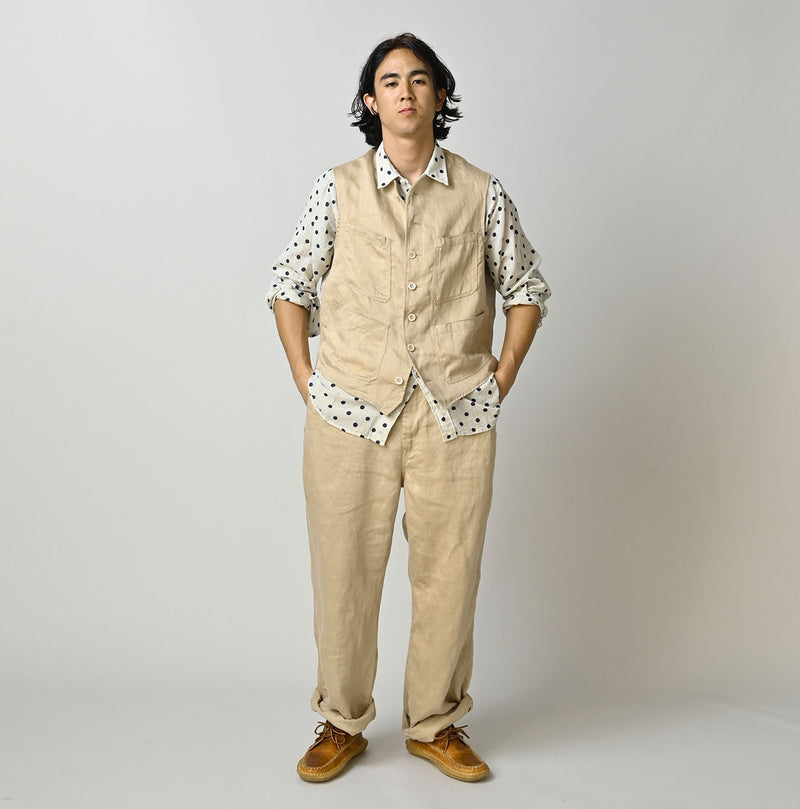 Linen Sateen 908 Vest - Image 3