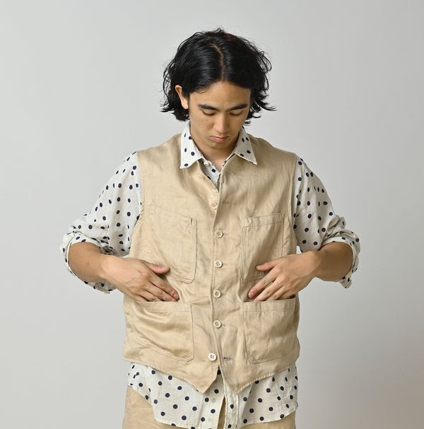 Linen Sateen 908 Vest