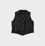 Indigo Linen Sateen 908 Vest