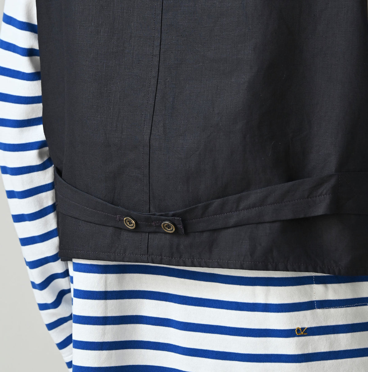 Indigo Linen Sateen 908 Vest