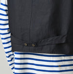 Indigo Linen Sateen 908 Vest