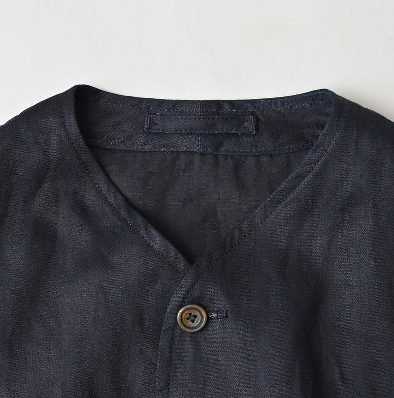 Indigo Linen Sateen 908 Vest - Image 17