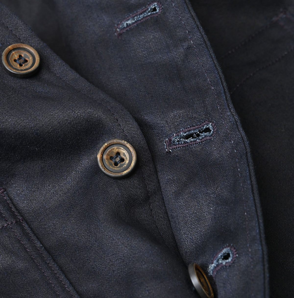 Indigo Linen Sateen 908 Vest