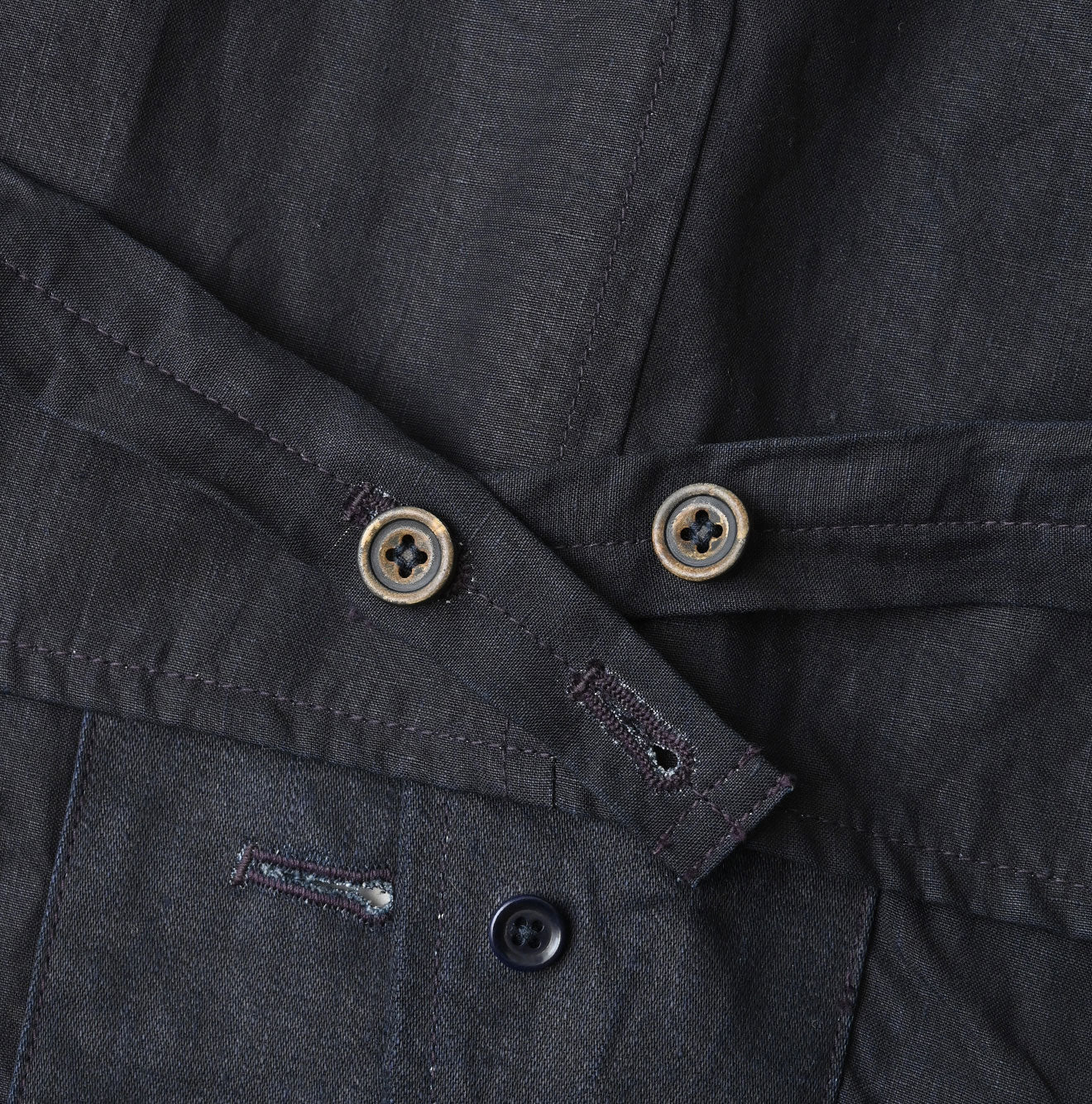 Indigo Linen Sateen 908 Vest - Image 21