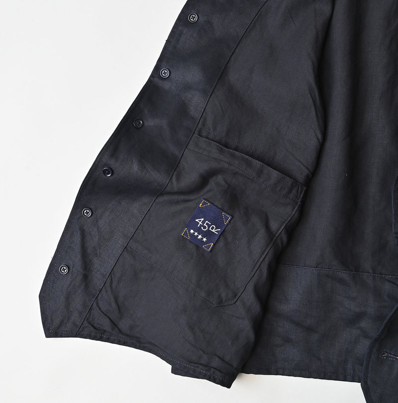 Indigo Linen Sateen 908 Vest - Image 22