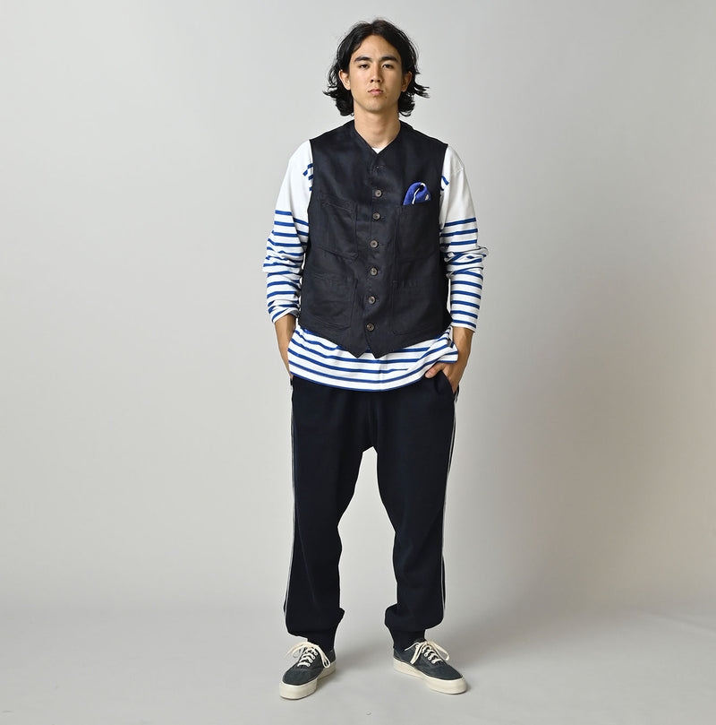 Indigo Linen Sateen 908 Vest - Image 3