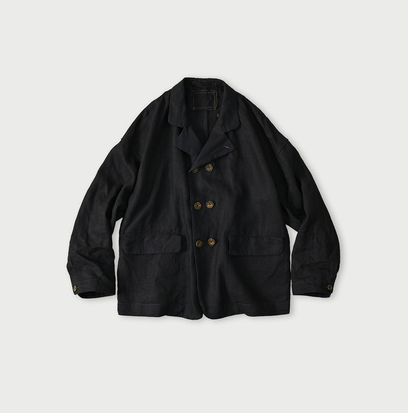 Indigo Linen Uma W-Jacket - Image 1