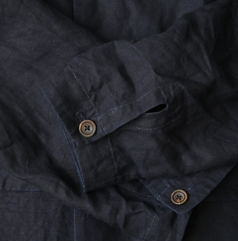 Indigo Linen Uma W-Jacket - Image 20