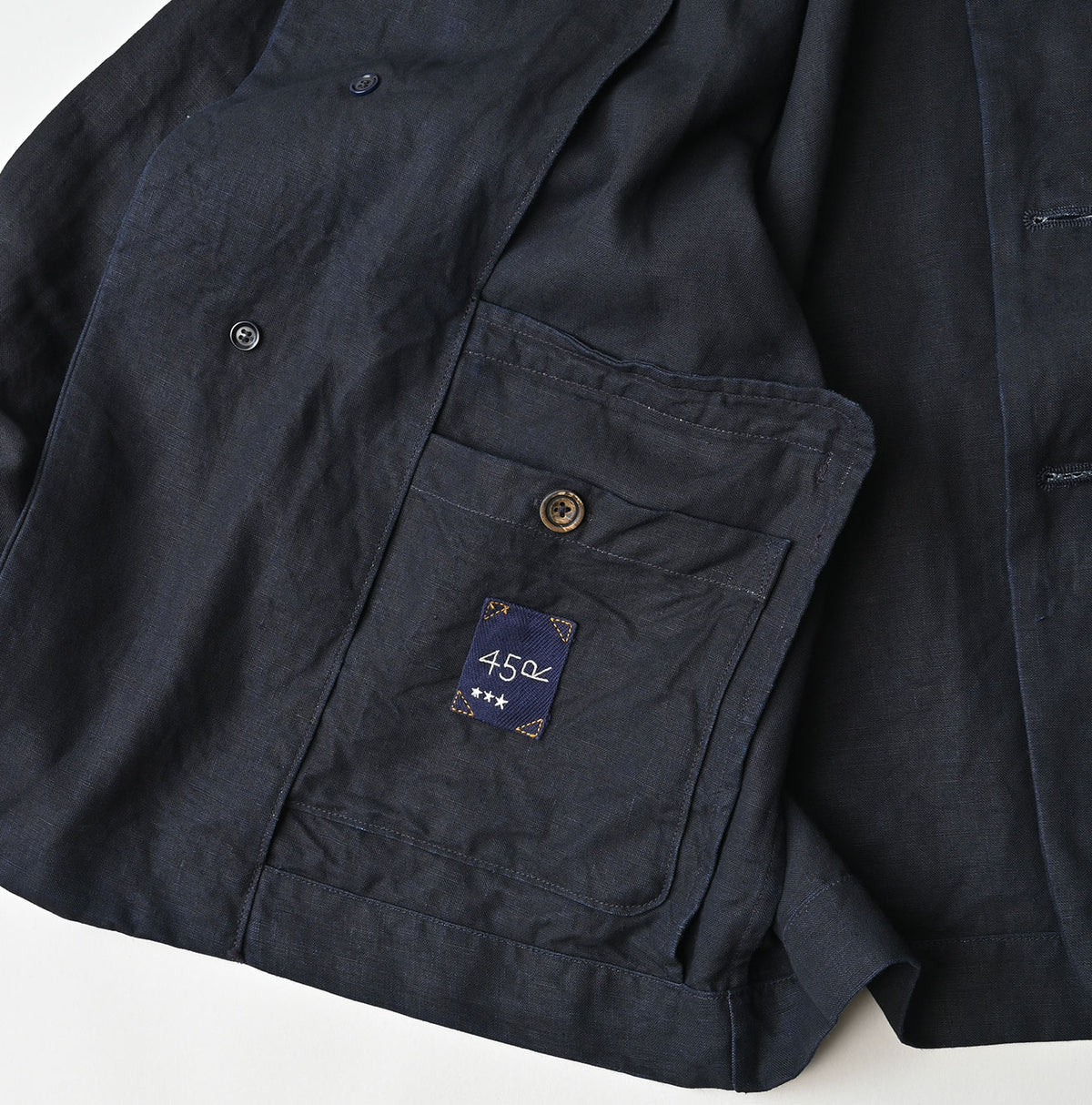 Indigo Linen Uma W-Jacket