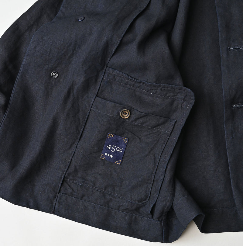 Indigo Linen Uma W-Jacket - Image 23