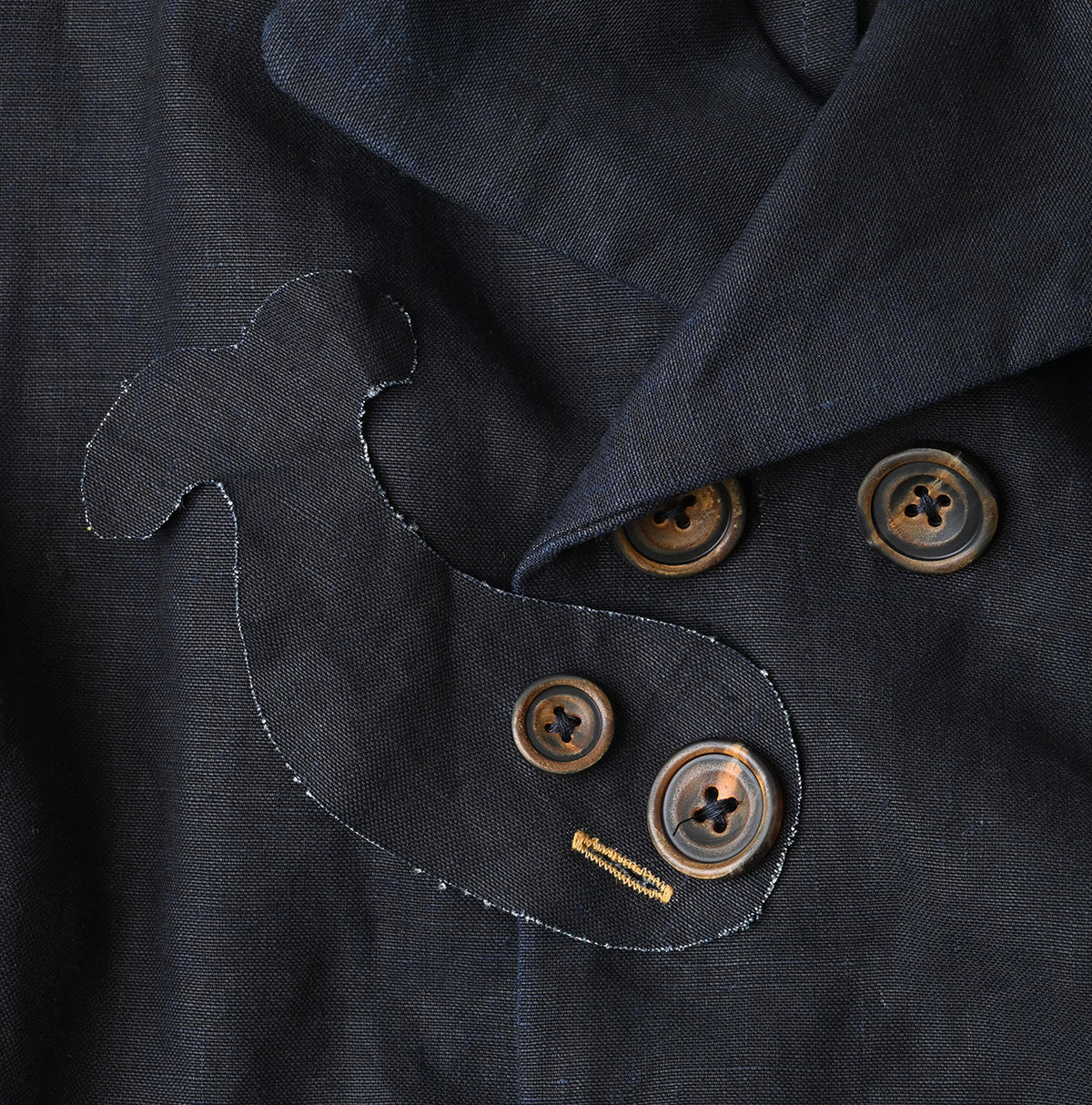 Indigo Linen Uma W-Jacket