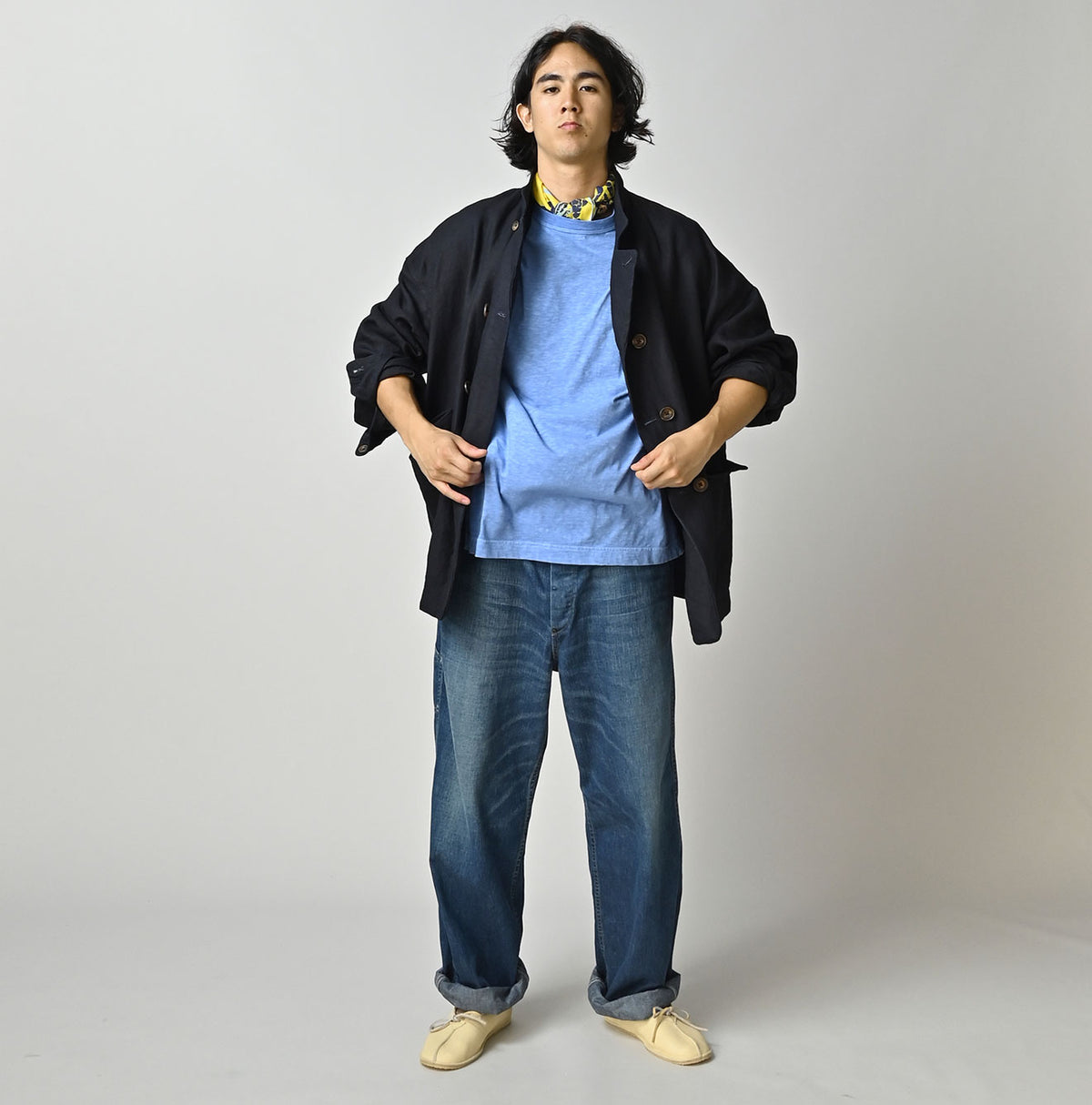 Indigo Linen Uma W-Jacket