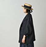 Indigo Linen Uma W-Jacket