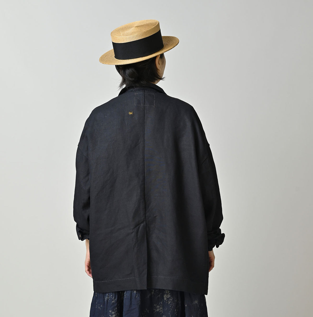 Indigo Linen Uma W-Jacket