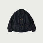 Indigo Linen Sateen Uma Jacket