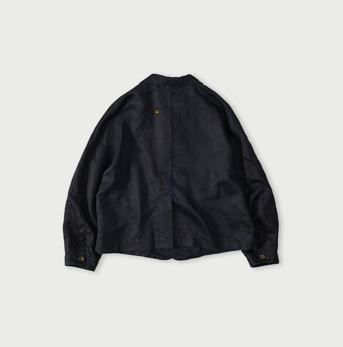 Indigo Linen Sateen Uma Jacket