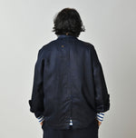 Indigo Linen Sateen Uma Jacket