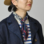 Indigo Linen Sateen Uma Jacket